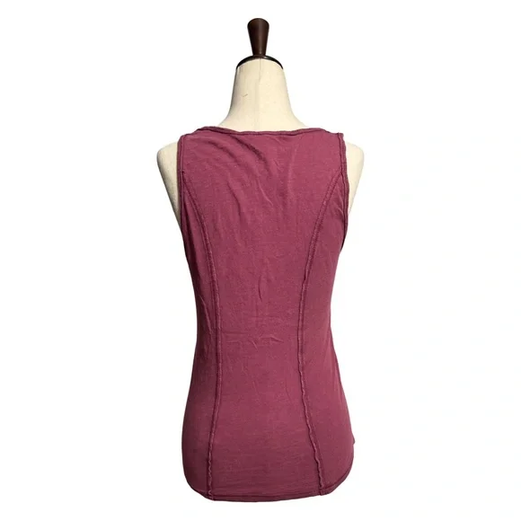 Free People • Tuck Me In Embellished Tank Top Raspberry S ASO Elena Gilbert - Picture 4 of 8